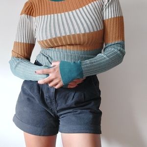Ribbed Colorblock Sweater